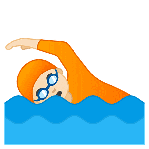 Person swimming