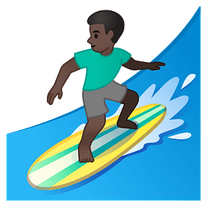 Man surfing