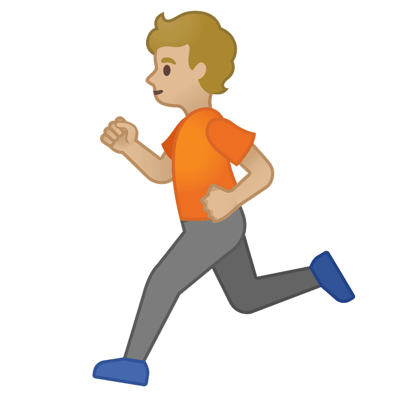 Person running