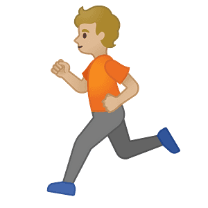 Person running