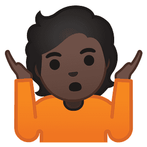 Person shrugging