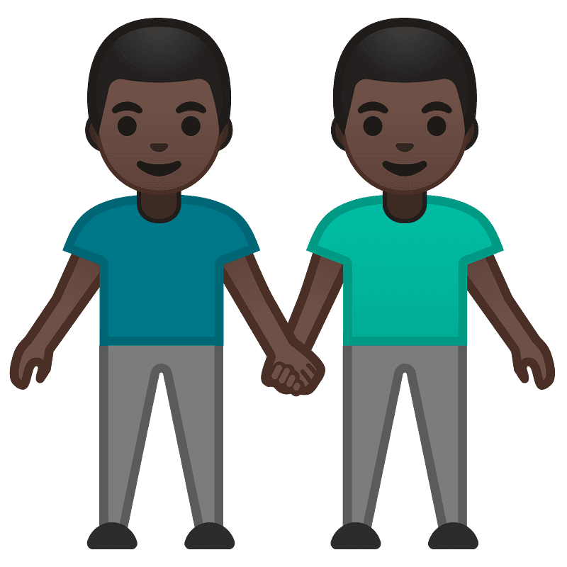 Men holding hands