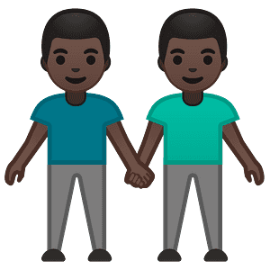 Men holding hands