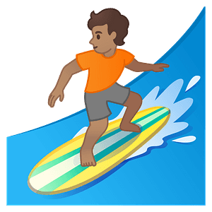 Person surfing