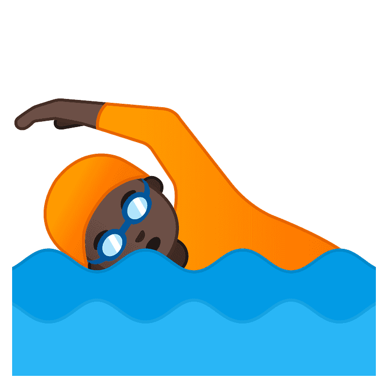 Person swimming