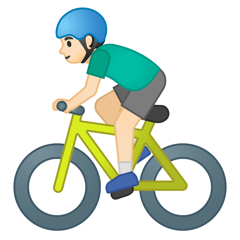 Man biking