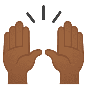 Raising hands