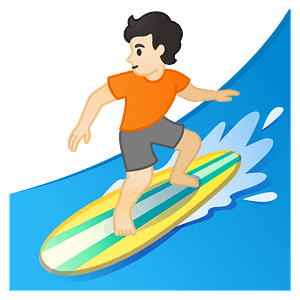 Hudtype 1–2 surfer