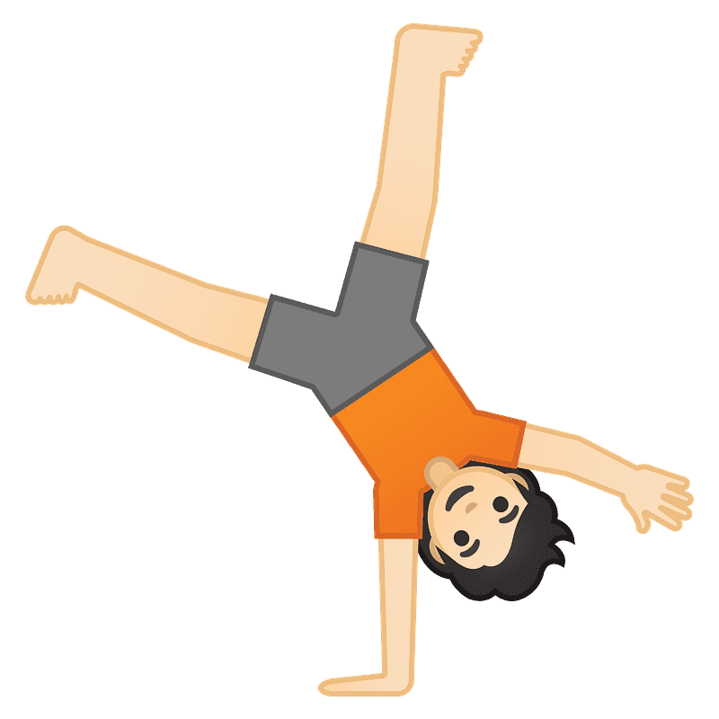Person cartwheeling