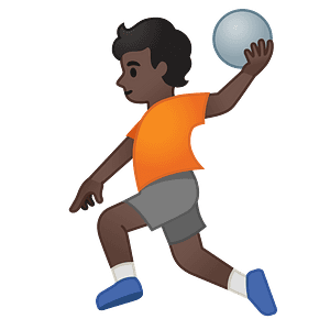Person playing handball