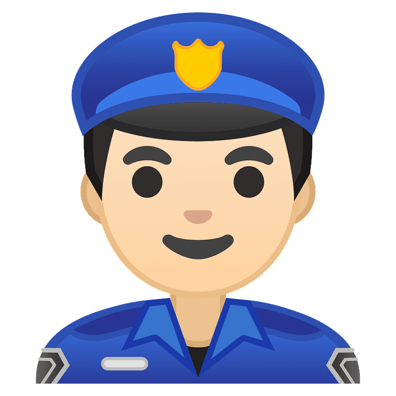 Warna kulit gelap polisi wanita
