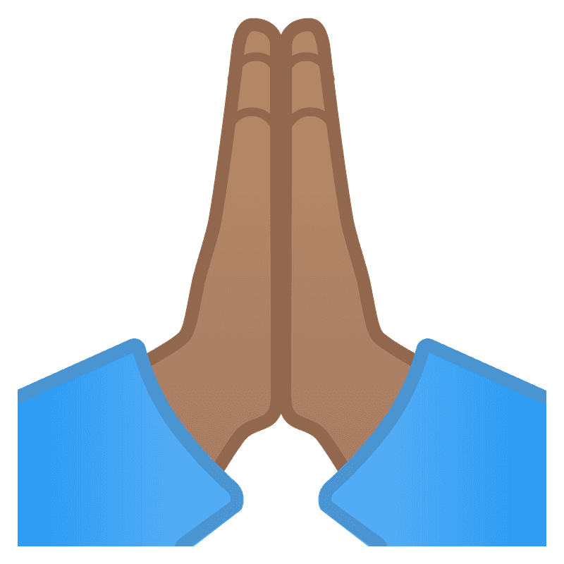 Folded hands