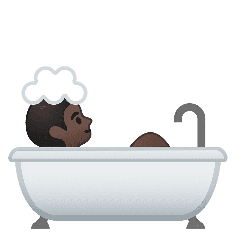 Person taking bath