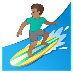 Man surfing