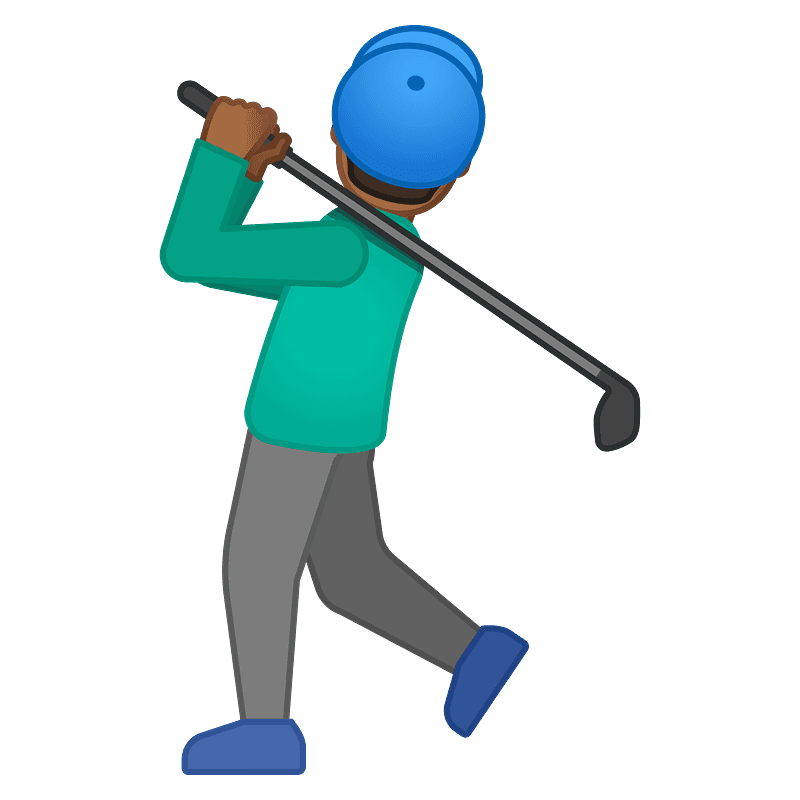 Man golfing