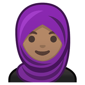 Woman with headscarf