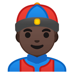Person with skullcap