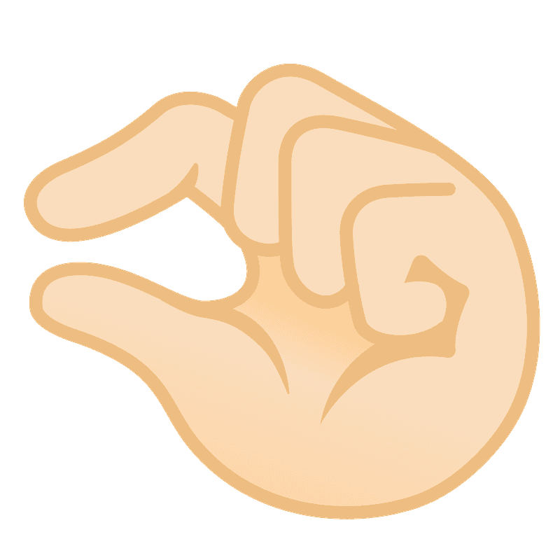 Pinching hand