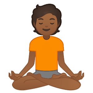 Person in lotus position