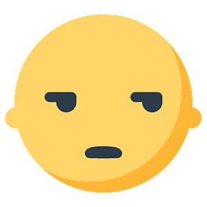 Unamused face