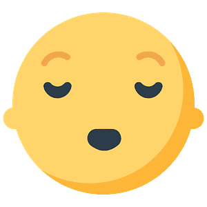 Relieved face