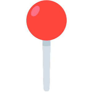 Round pushpin