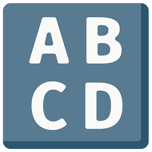 Input latin letters