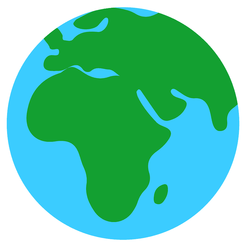 Globe showing Europe-Africa