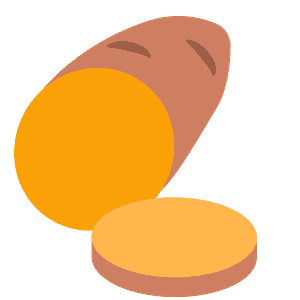 Roasted sweet potato