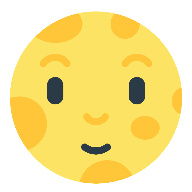 Full moon face
