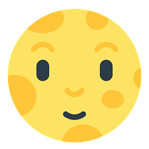 Full moon face