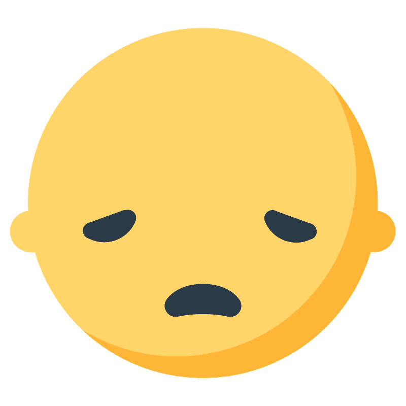 Disappointed face