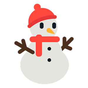 Snowman without snow