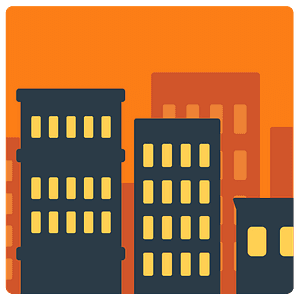 Cityscape at dusk