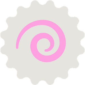 Fish cake with swirl