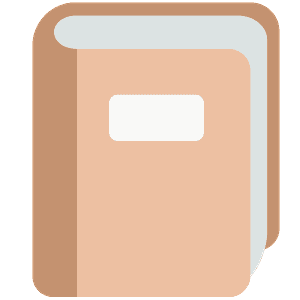 Notebook with decorative cover