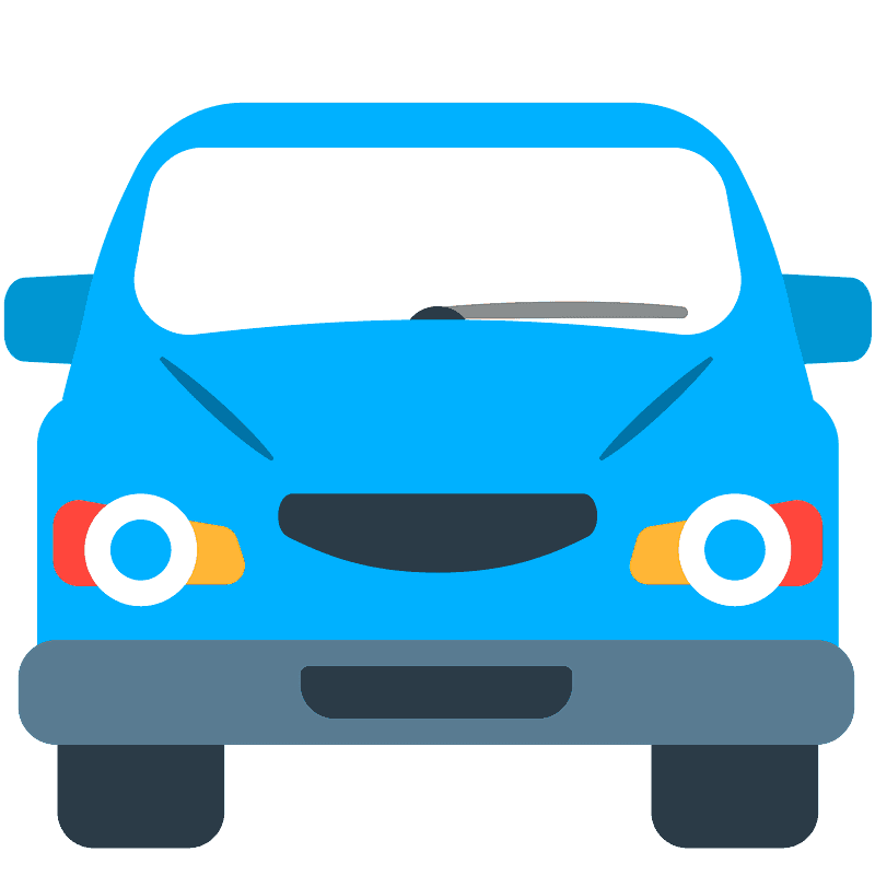 Oncoming automobile