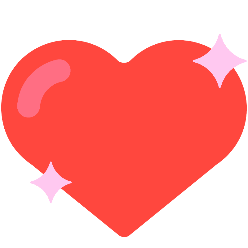 Sparkling heart