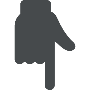 Backhand index pointing down