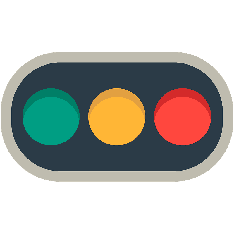 Horizontal traffic light