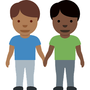 Men holding hands