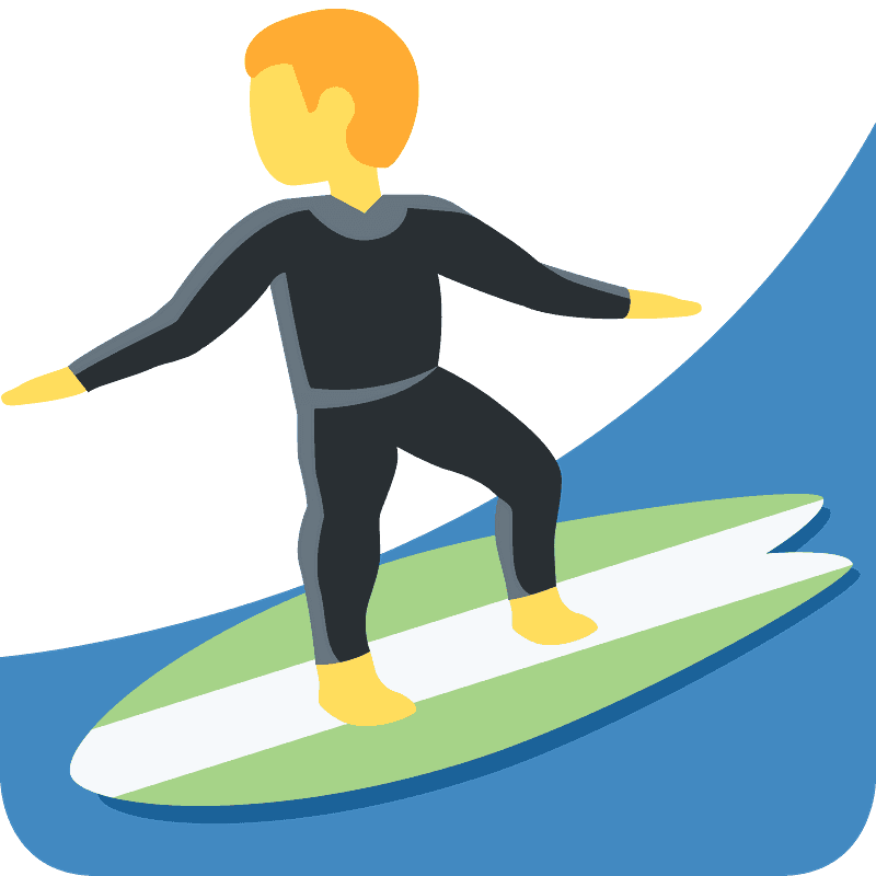 Man surfing