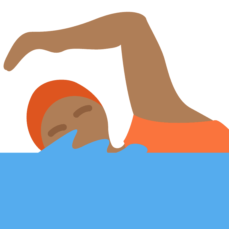 Person swimming
