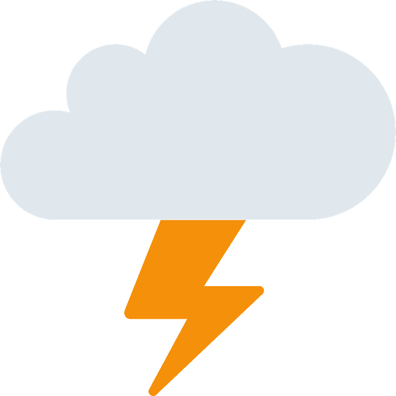 Cloud with lightning
