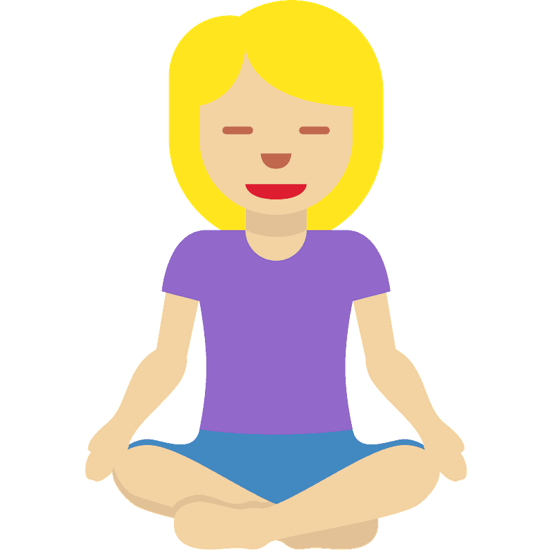 Woman in lotus position