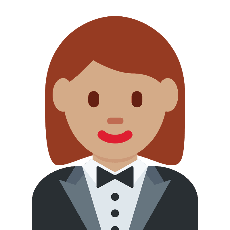 Woman in tuxedo