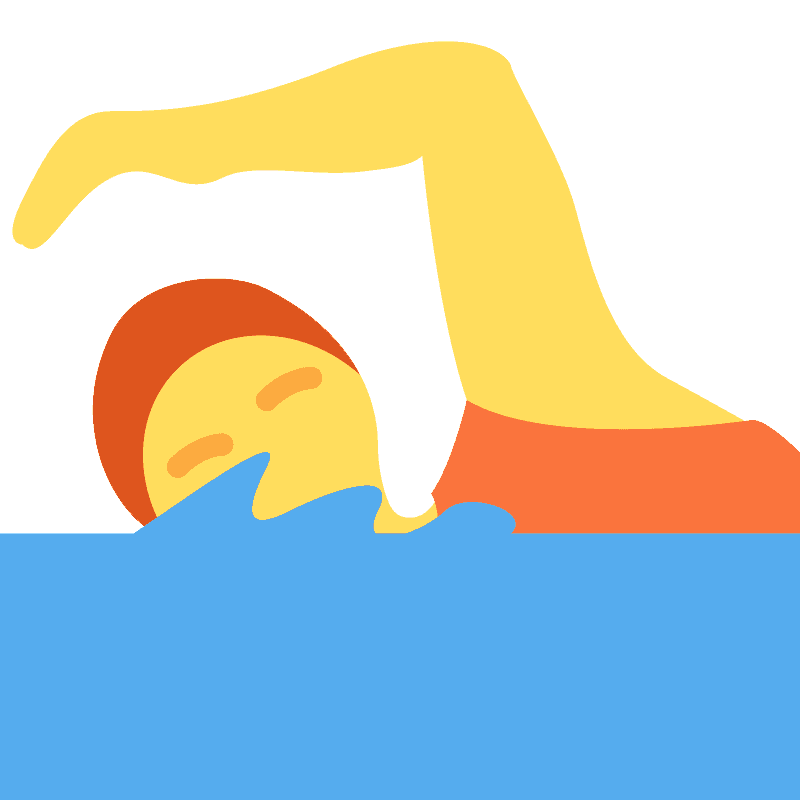 Person swimming