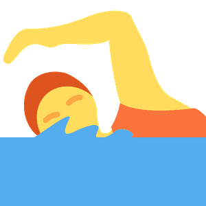 Person swimming