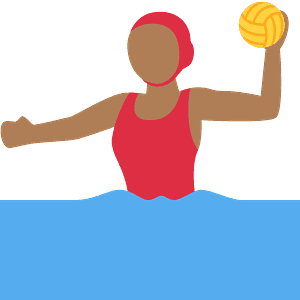 Woman playing water polo