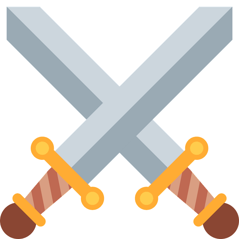 Crossed swords